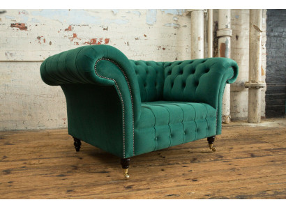 Sofa 1,5 Sitzer Wohnlandschaft Sofas Couch Polster Garnitur Stoff Leder Modern