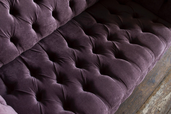 Sofa 2 Sitzer Chesterfield Design Relax Sofas Polster Moderne Couchen Lila Neu