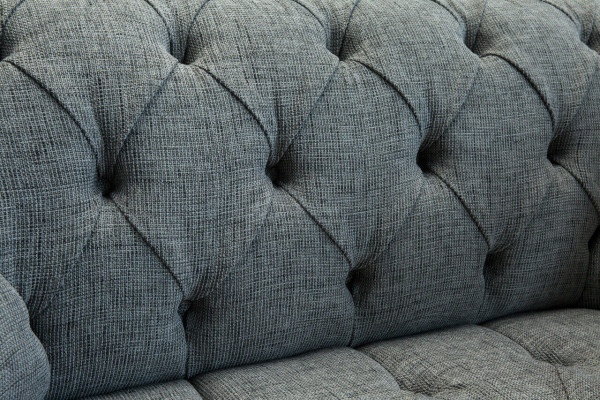 Luxus 2 Sitzer Couch Polster Sofa Leder Stoff Couchen Chesterfield Garnitur Neu