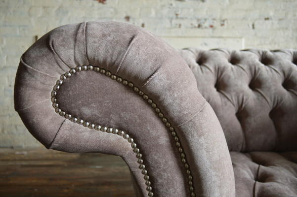 Chesterfield Sessel Fernseh Couch 1 Sitzer Sofa Stoff Polster Neu Textil Couchen
