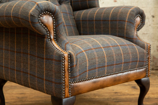 Sessel Club Lounge Designer Stuhl Polster Sofa 1 Sitzer Relax Fernseh Neu