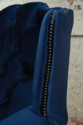 Chesterfield Samt Sessel Sofa Polster Sofas Design Luxus Couch Relax Fernseh Neu