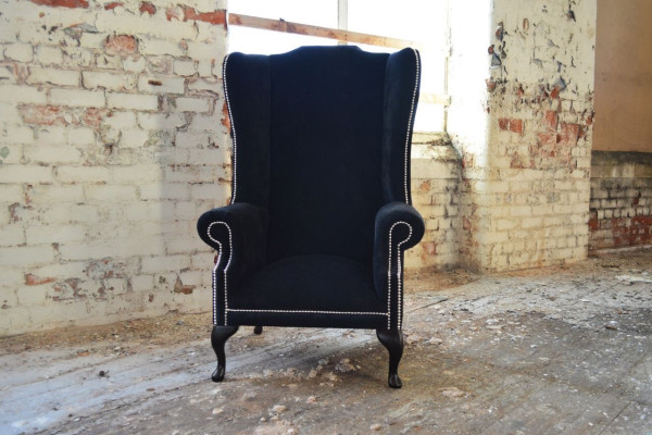 Sessel 1 Sitzer Relax Polster Fernseh Chesterfield Textil Sofa Couchen Samt Neu