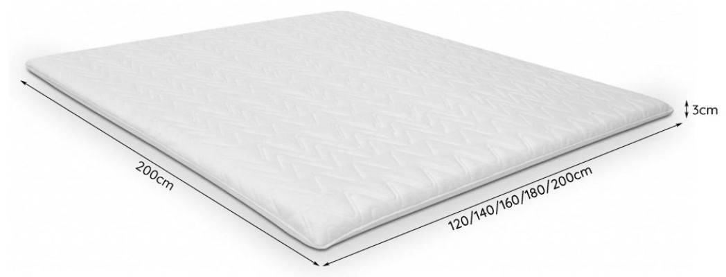Matratzen Auflage Topper lux Matratze Schutz Visco Hochwertige Auflagen 140x200