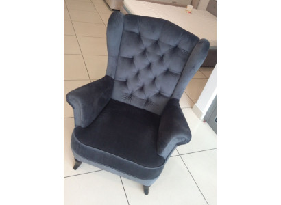 Ohrensessel Chesterfield Lehn Stühle Sessel 1 Sitzer Thron Stuhl Sitz Polster