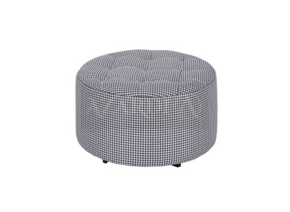 Runde Hocker Design Polster Fußhocker Ottomane Sitz Textil Chaise Lounge Pufa