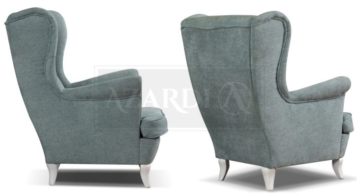Ohrensessel Sessel Fernseh Design Polster Sofa Couch Chesterfield Textil Möbel