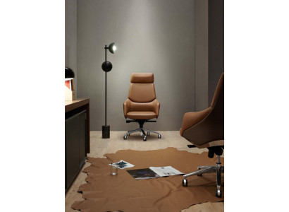 Chefsessel Sessel Leder Polster Büro Stuhl Dreh Computer Stühle Sitz Möbel Braun