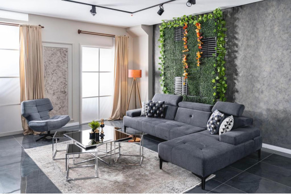 Luxus Sessel Ohrensessel Clubsessel Stoff Modern Wohnzimmer Relax Dreh Lounge