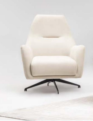 Stoffsessel Sessel Ohrensessel Beige Polster Wohnzimmer Einsitzer Sitz