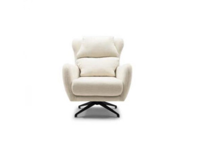 Stoffsessel Sessel Ohrensessel Beige Polster Wohnzimmer Einsitzer Sitz