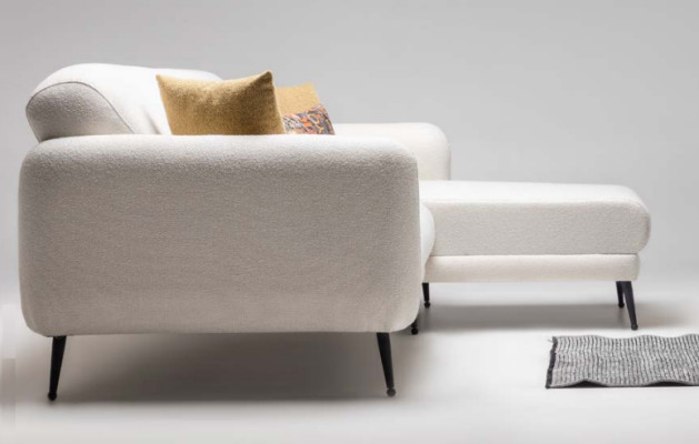 Eckgarnitur Ecksofa L form Stoffsofa Couch Sofa Beige Drehsessel Set