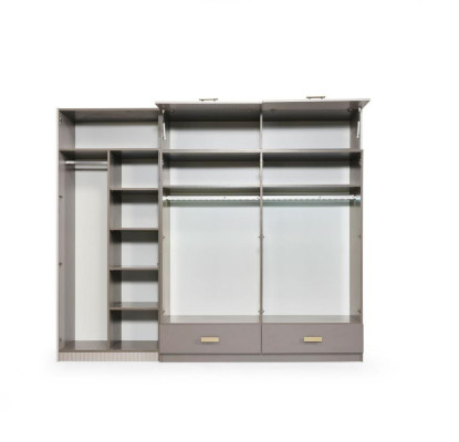 Kleiderschrank Holzschrank Schrank Holz Beige Schlafzimmer Moderne