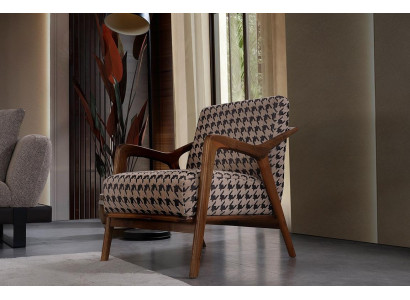 Beiger Wohnzimmer Sessel Luxuriöse Polster Möbel Moderner Einsitzer Neu