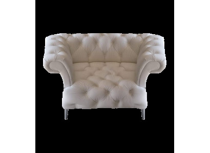 Sessel Weiß Chesterfield Polstermöbel Leder Sitz Modern Einrichtung Neu Möbel
