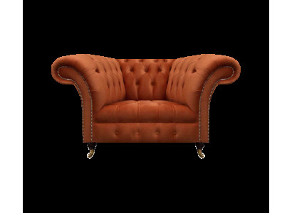 Brauner Wohnzimmer Polstersessel Stoffmöbel Designer Einsitzer Möbel