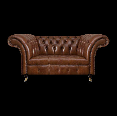 Ledercouch Chesterfield Braunes Sofa Wohnzimmer Designer Ledermöbel