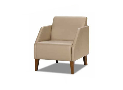 Beiger Einsitzer Luxuriöser Polstersessel Designer Loungesessel Möbel