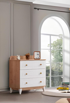 Moderne Weiße Kinderzimmer Möbel Luxus Garnitur Kinderbett Kommode neu