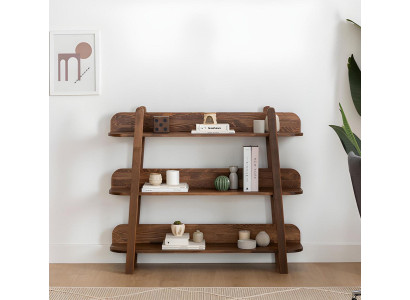 Modernes Dunkelbraunes Bücherregal Designer Regale Holz Ablagenregale