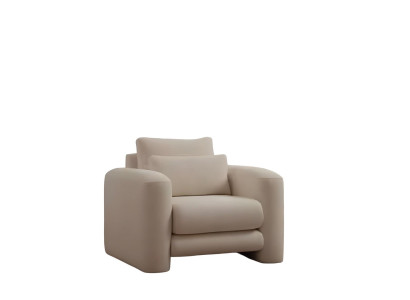 Weißer Polstersessel Moderner Wohnzimmer Einsitzer Edler Cocktailsessel