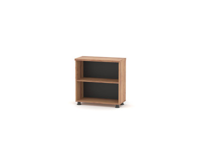 Aktenschrank mit Einlegenboden Arbeitszimmer Braun Einfarbig Modern Stil