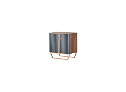 Kommode Braun Grau Zweifarbig Aktenschrank Arbeitszimmer Modern Design