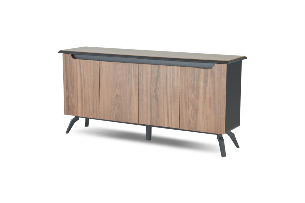 Modernes Braunes Arbeitszimmer Sideboard Luxuriöse Büro Holz Möbel Neu