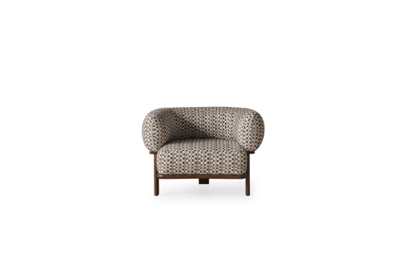 Luxuriöse Wohnzimmer Möbel Designer Lehnsessen Polster Einzelsitzer