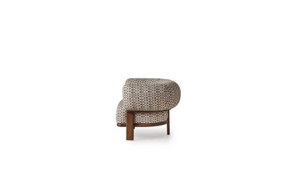 Luxuriöse Wohnzimmer Möbel Designer Lehnsessen Polster Einzelsitzer