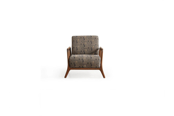Luxuriöse Designer Möbel Polstersessel Wohnzimmer Einsitzer Textil Sessel