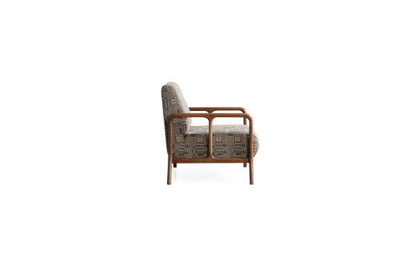 Luxuriöse Designer Möbel Polstersessel Wohnzimmer Einsitzer Textil Sessel