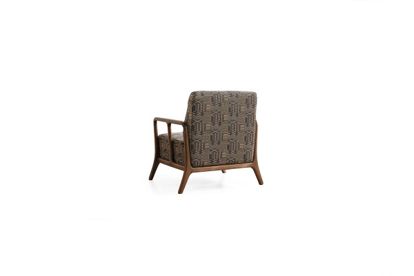Luxuriöse Designer Möbel Polstersessel Wohnzimmer Einsitzer Textil Sessel