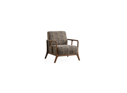 Luxuriöse Designer Möbel Polstersessel Wohnzimmer Einsitzer Textil Sessel