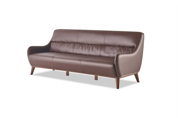 Komplett Sofa-Set 3-Sitzer 2-Sitzer Sessel Braun Klassisch Couch Leder
