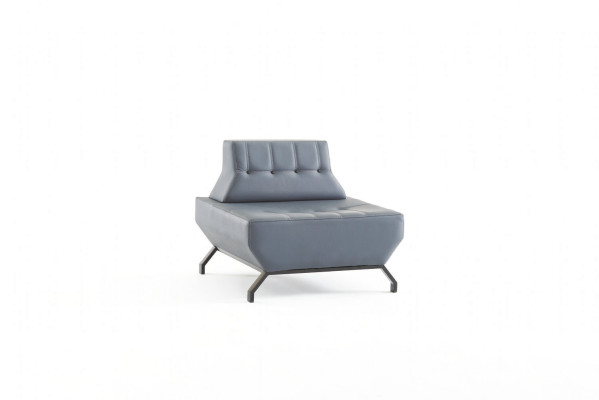 Sofagarnitur Deco Ledersofas Set Beige 2-Sitzer Grau Sessel Sofa-Set