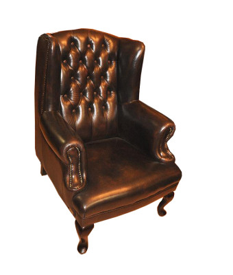 OHRENSESSEL CHESTERFIELD LEDERSESSEL SESSEL TEXTIL LEDER COUCH SOFA BIGKING
