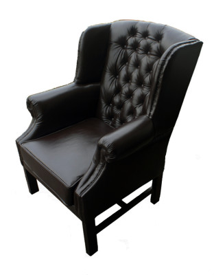Chesterfield Sessel Ohrensessel Fernsehsessel Couch Relax Leder Sofa Sitzer C.15