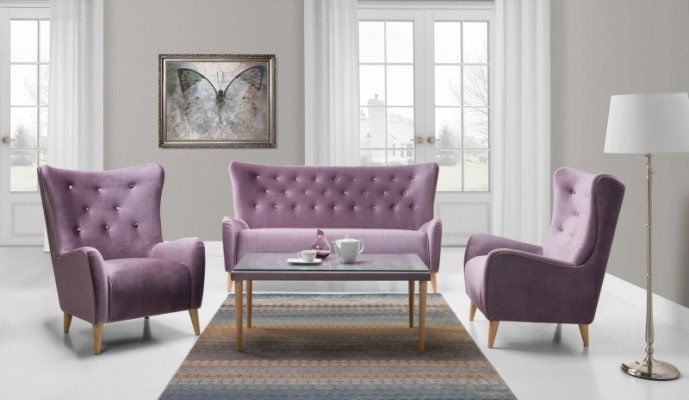Sofagarnitur 2,50+1+1+Couchtisch Sofa Chesterfield Komplett Set Garnitur Couch