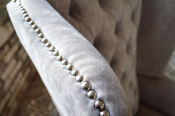 Ohrensessel Sessel Fernseh Design Polster Sofa Couch Chesterfield Textil Neu 363