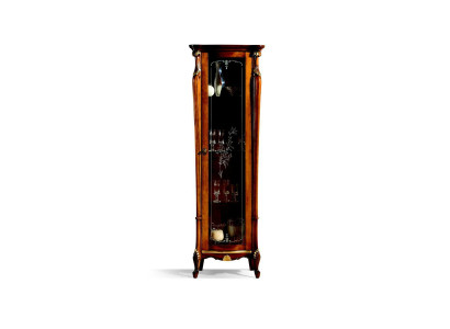 Schick Design Glasschrank Holz Klassischer Stil Barock Vitrinen Italienische Möbel Neu