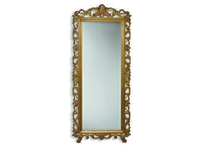 Klassischer Großer Spiegel Wandspiegel Luxus Hängespiegel Holz Gold Garderobe SP6480