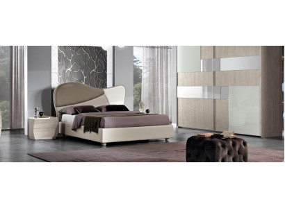 Möbel Modern Luxus Betten Neu Bett Textil 2x Nachttisch 3 tlg. Schlafzimmer Set