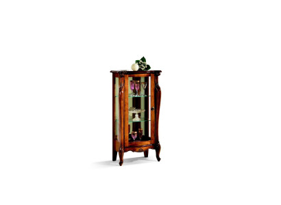Design Luxus Möbel Holz Vitrine Stil Antik Baroco Schrank Italienische Möbel Neu