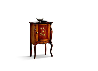 Design Möbel Stil Barock Kommode Vitrine Braun Holz Luxus Italienische