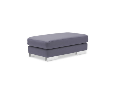 XXL Club Fußhocker Club Lounge Hocker Pufa Leder Ottoman Designer Textil