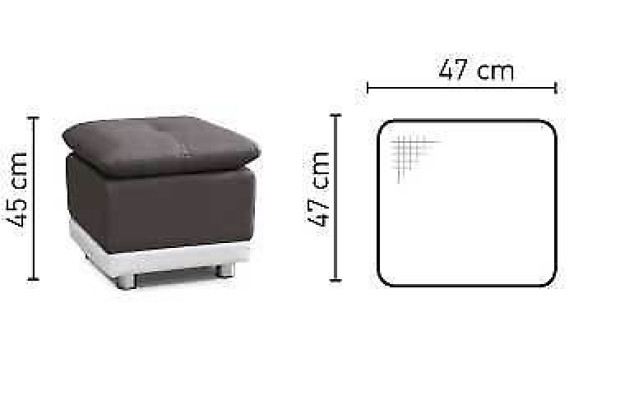 XXL Fußhocker Hocker Leder Textil Ottoman Designer Pufa Ottomane 