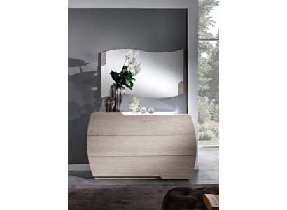 Kommode mit Spiegel Garnitur Kommoden Holz Gruppe Schlafzimmer Modern Set Neu