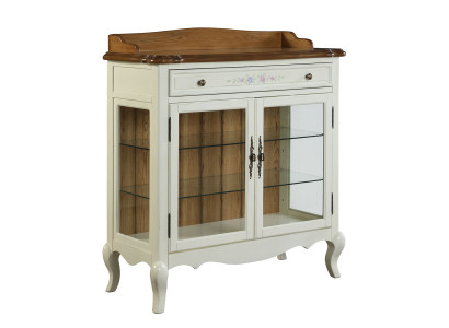 Wohnzimmer Schrank Klassische Vitrine Vitrinenschrank Seitenschrank anrichte neu