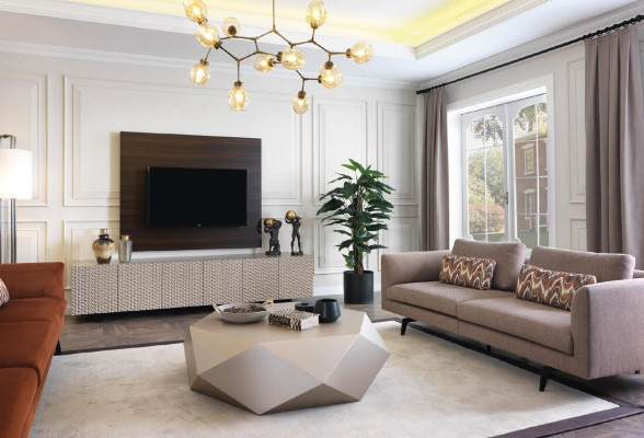 Wohnzimmer Couchtisch Tisch Design Möbel Luxus Einrichtung Sofa beige